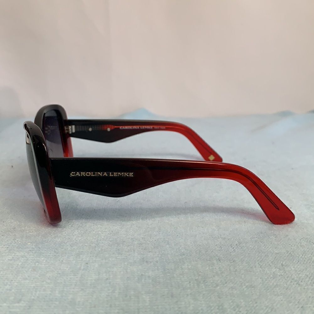 Carolina Lemke red black frames sunglasses - Picture 9 of 9